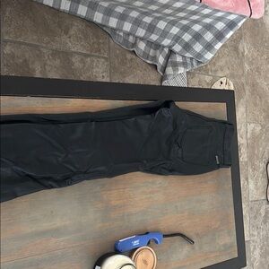 Black leather KanCan pants